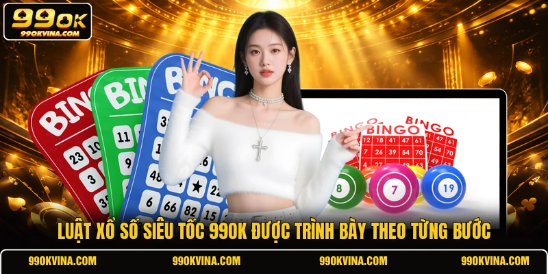Luật xổ số siêu tốc 99OK được trình bày theo từng bước